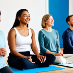 **

"A diverse group of people participating in a community workshop on mindfulness, fully clothed, appropriate content, safe for work, professional setting, bright and airy studio, natural light, promoting positive mental health, smiling faces, engaged in mindful activities, perfect anatomy, natural proportions, professional photography, high quality, family-friendly."

**
